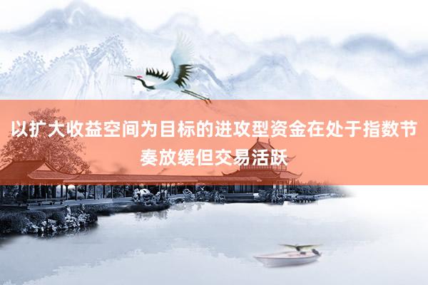 以扩大收益空间为目标的进攻型资金在处于指数节奏放缓但交易活跃