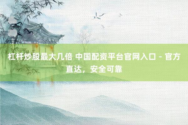 杠杆炒股最大几倍 中国配资平台官网入口 - 官方直达，安全可靠